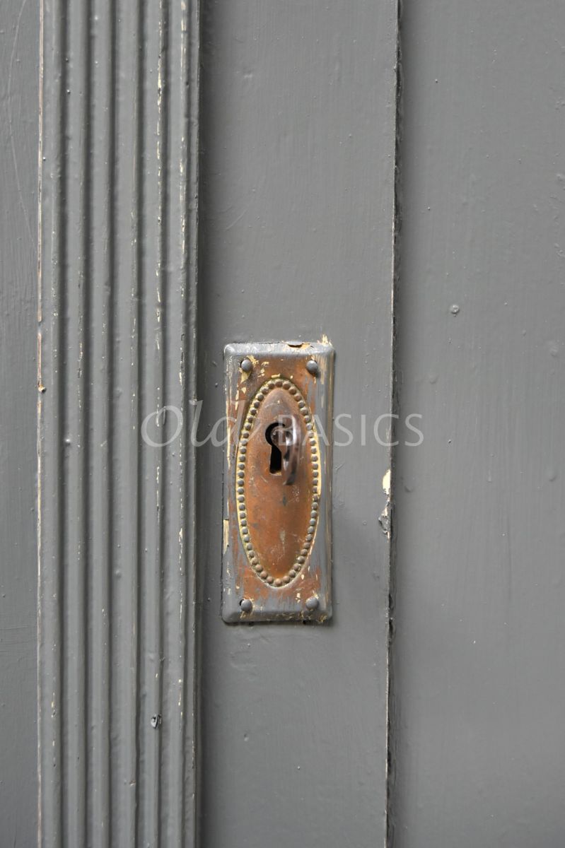 Detail van Dressoir, grijs, materiaal hout